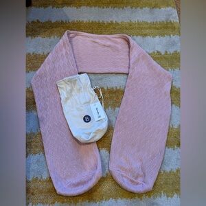 Knitted cotton cover for Bearaby cuddler body pillow - evening rose pink